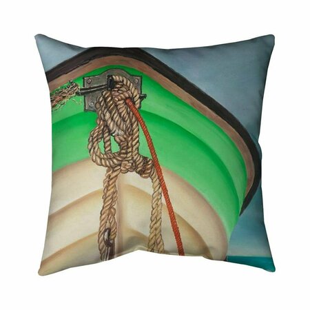 FONDO 20 x 20 in. Sailing Rowing Boat-Double Sided Print Indoor Pillow FO2774171